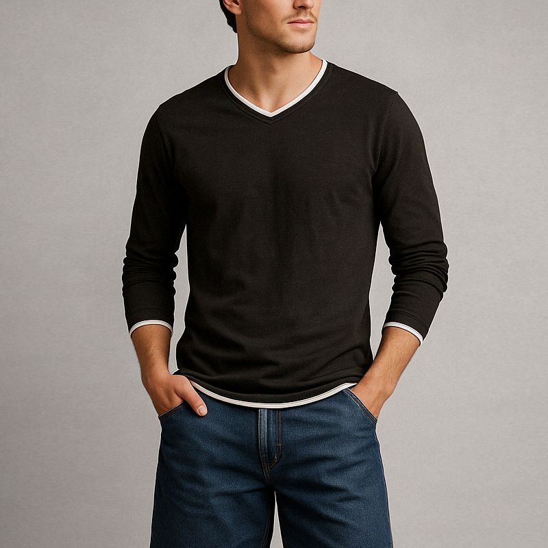 Camicia Kaido in cotone a maniche lunghe