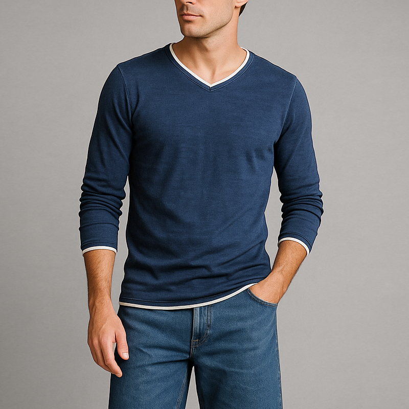 Camicia Kaido in cotone a maniche lunghe
