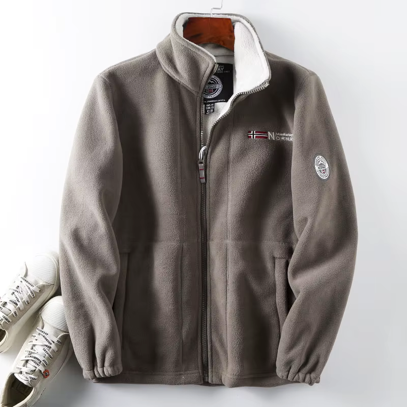 Giacca in pile Oslo con zip intera