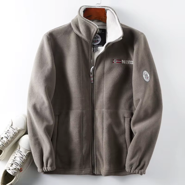 Giacca in pile Oslo con zip intera