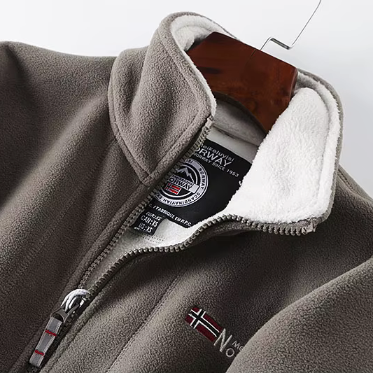 Giacca in pile Oslo con zip intera