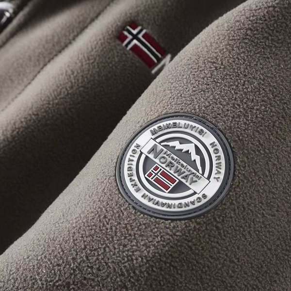 Giacca in pile Oslo con zip intera