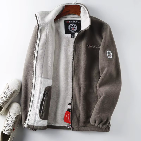 Giacca in pile Oslo con zip intera