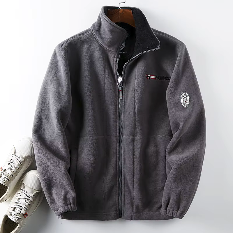 Giacca in pile Oslo con zip intera