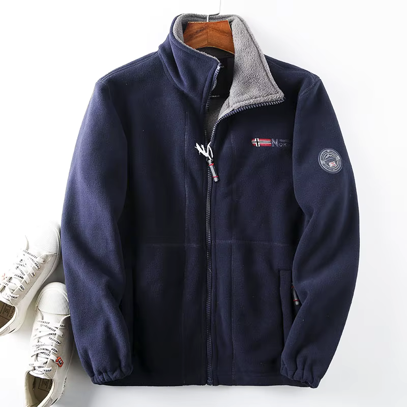 Giacca in pile Oslo con zip intera