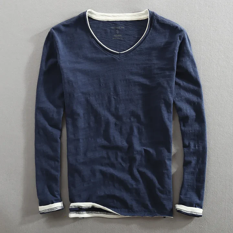 Camicia Kaido in cotone a maniche lunghe