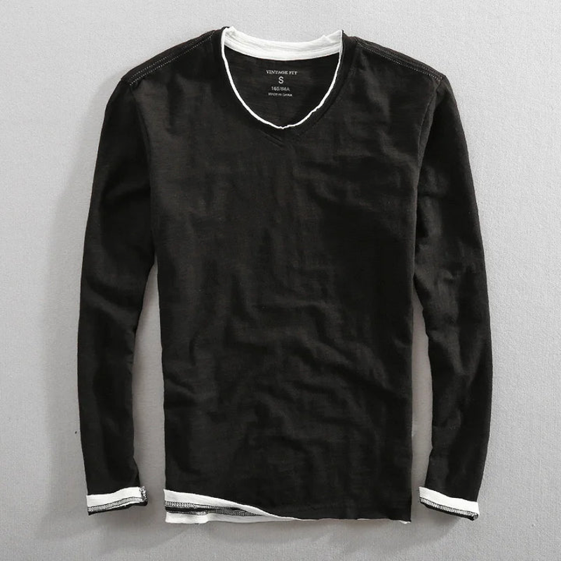 Camicia Kaido in cotone a maniche lunghe