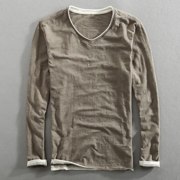 Camicia Kaido in cotone a maniche lunghe
